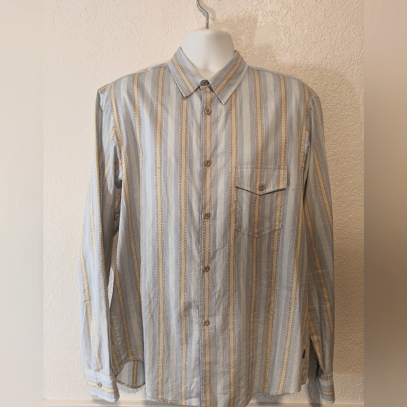 Stussy Men's Blue Striped Shirt - Picture 3 of 5